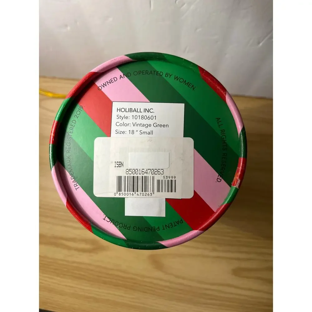 Holiday Oversize Inflatable Ball Ornament Green 18 inch indoor/Outdoor